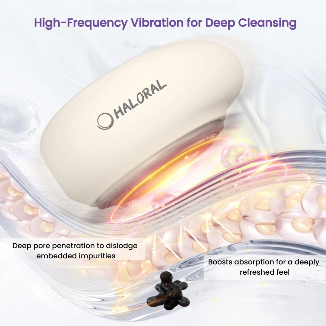 Haloral Rose Quartz Microcurrent & LED Facial Device
