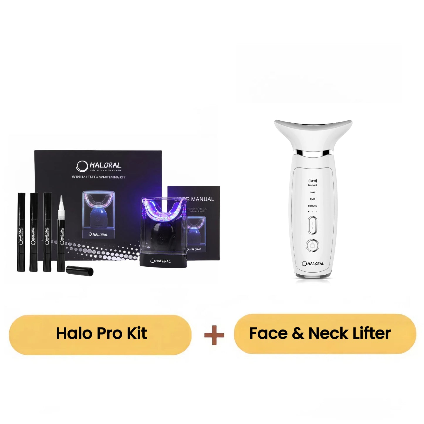 Haloral Halo Pro LED Wireless Teeth Whitening Kit