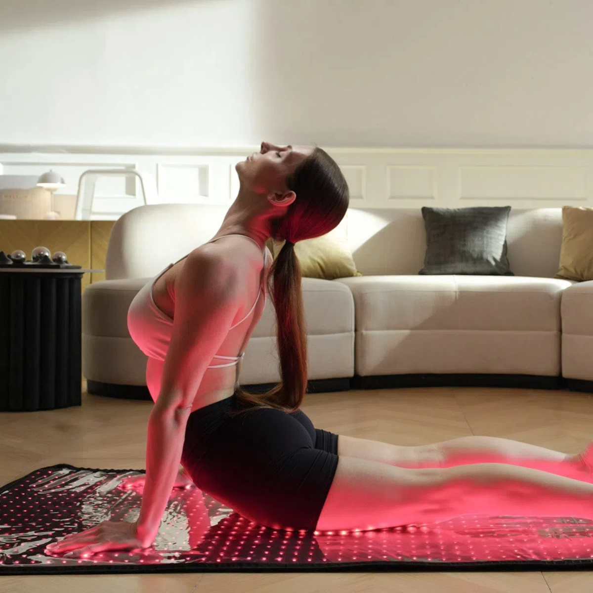 Haloral Red Light Therapy Mat supports 180 minutes of cordless use and features a 30-minute auto-shutoff timer for convenient and safe therapy