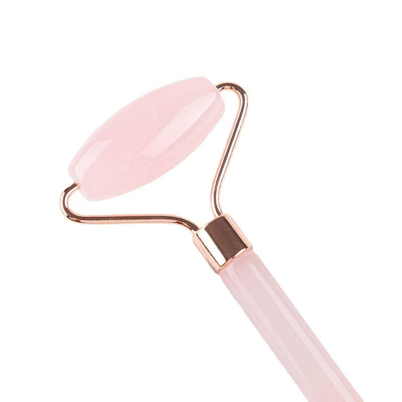 Haloral Rose Quartz Facial Roller & Gua Sha Set