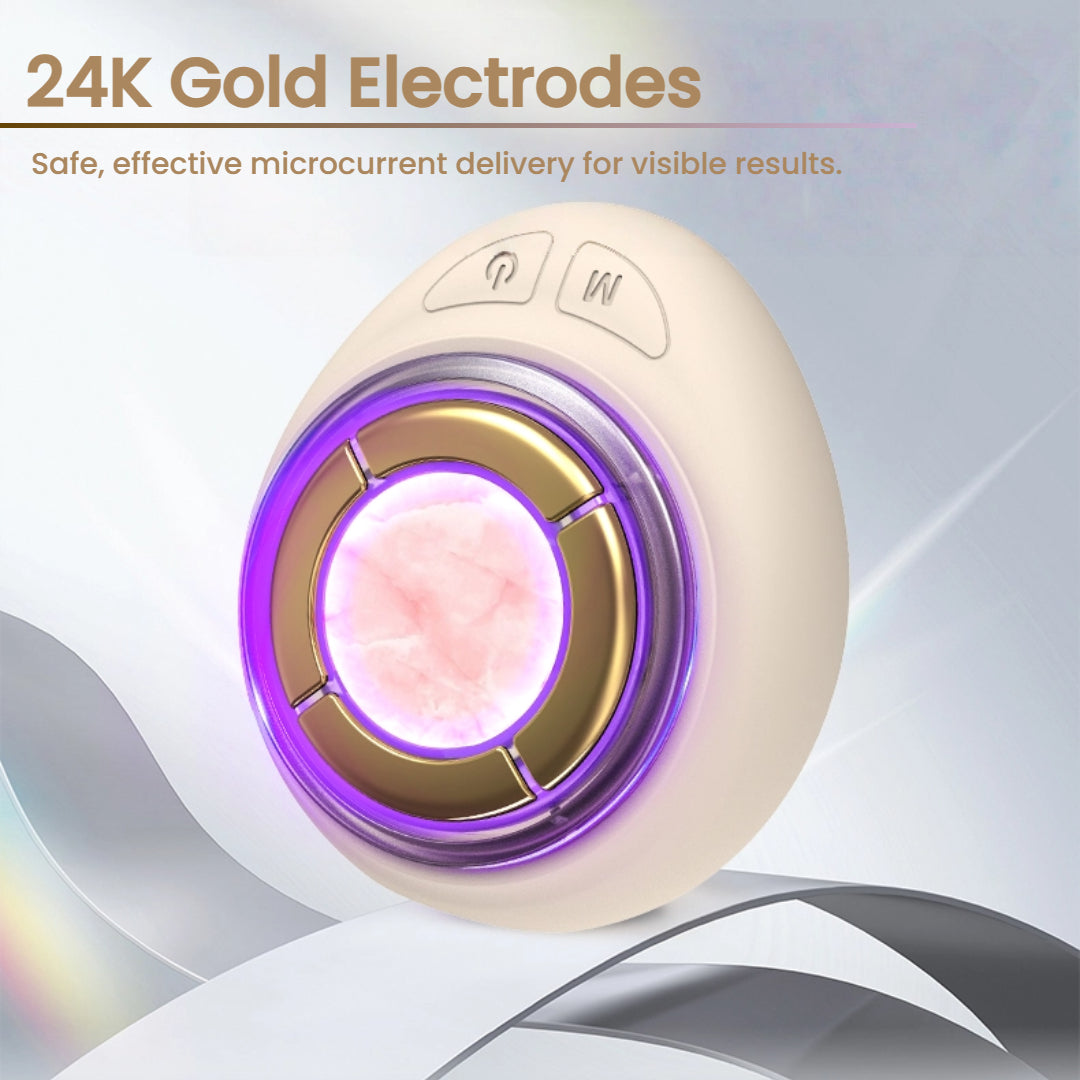 Haloral Rose Quartz Microcurrent & LED Facial Device