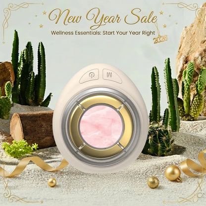 Haloral Rose Quartz Microcurrent & LED Facial Device
