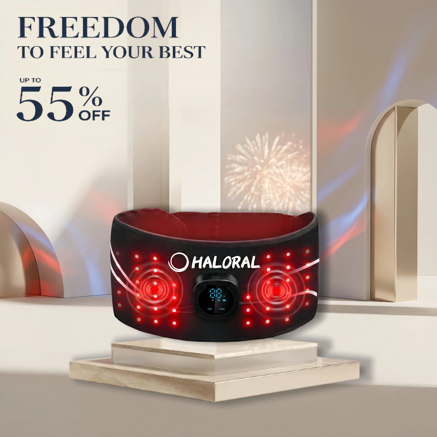 Haloral Cordless Red Light Therapy Belt