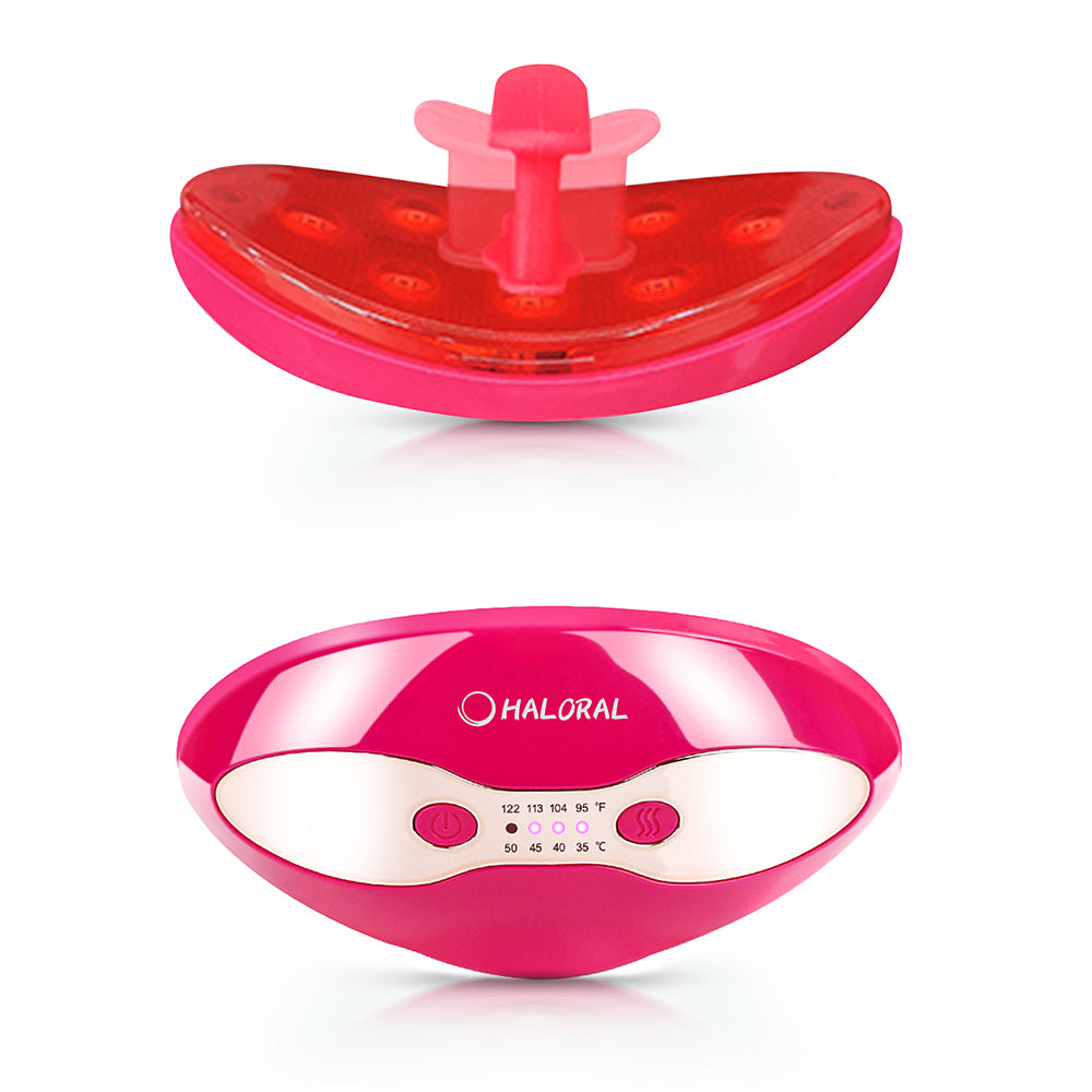 Dispositivo LED de doble acción para el cuidado de los labios y los ojos Haloral
