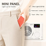 Haloral cordless mini red light therapy panel with rechargeable battery for travel, office, and gym use