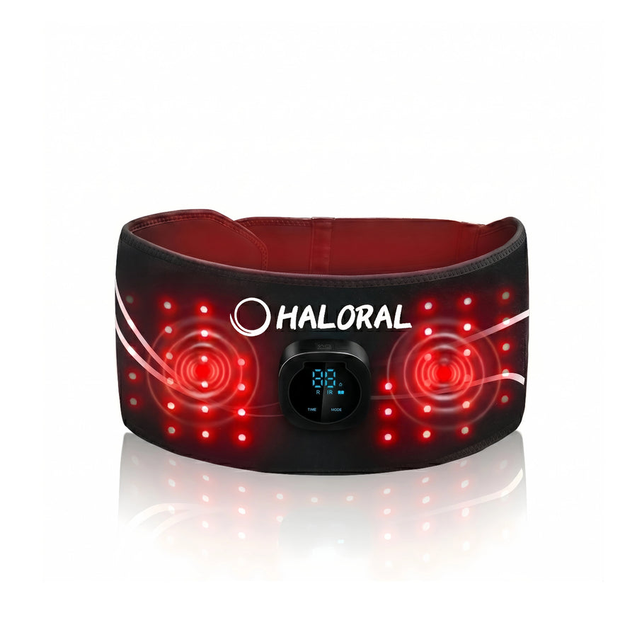 Haloral Cordless Red Light Therapy Belt for Targeted Pain Relief and Recovery