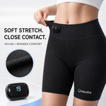 Close-up of Haloral EMS Toning Shorts made with soft stretch nylon and spandex for comfortable, close-to-skin contact.