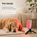 Haloral mini red light therapy panel with 5Hz pet mode for gentle low-frequency support