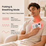Haloral portable mini red light therapy panel with pulsing and breathing modes for relaxation