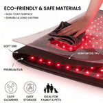 Haloral Red and Infrared Light Therapy Bag made with premium EVA, soft SBR and reinforced TPU materials, featuring a non-toxic easy-clean surface for family and pet-friendly use.